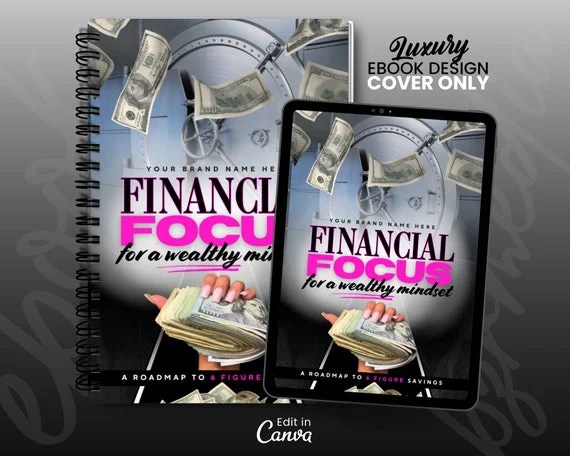 DIY eBook Cover Canva Templates | Financial Freedom & Money eBook Designs