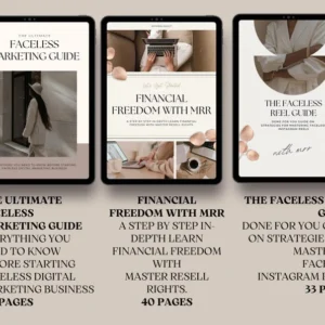 26 Faceless Digital Marketing Products | Done-For-You Business Vault