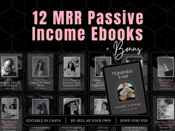 Passive Income eBook Bundle | Done-For-You Digital eBooks