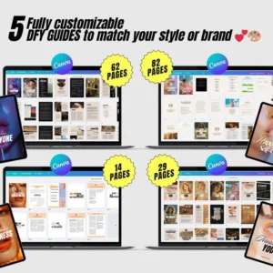 Boost Your Passive Income | 5 Done-for-You PLR Guides | MRR Glow Up Bundle | Self-Improvement & Personal Growth
